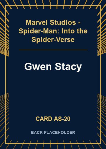 Gwen Stacy back card image