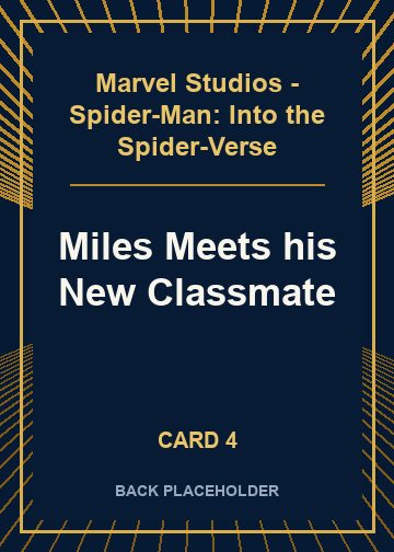 Miles Meets his New Classmate back artwork