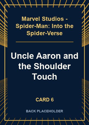 Uncle Aaron and the Shoulder Touch back artwork