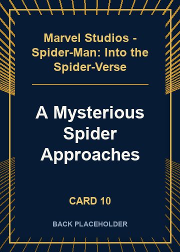 A Mysterious Spider Approaches back artwork