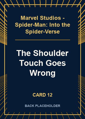 The Shoulder Touch Goes Wrong back artwork
