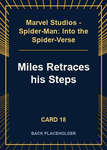 Miles Retraces his Steps back artwork