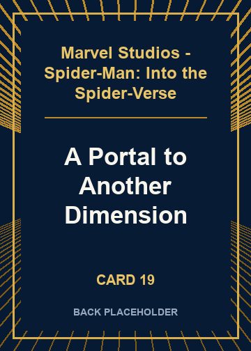 A Portal to Another Dimension back artwork