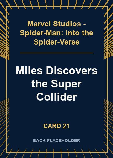 Miles Discovers the Super Collider back artwork