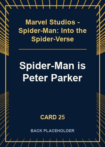 Spider-Man is Peter Parker back artwork