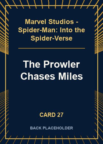 The Prowler Chases Miles back artwork