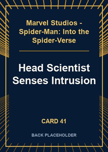 Head Scientist Senses Intrusion back card image
