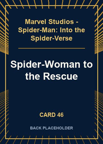Spider-Woman to the Rescue back card image