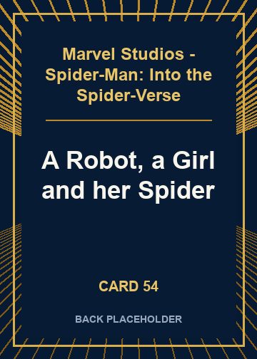A Robot, a Girl and her Spider back card image