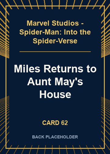 Miles Returns to Aunt May's House back card image
