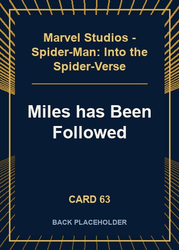 Miles has Been Followed back card image