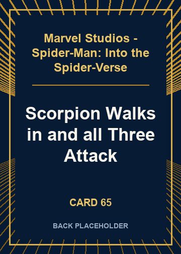 Scorpion Walks in and all Three Attack back card image