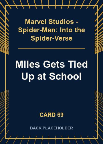 Miles Gets Tied Up at School back card image