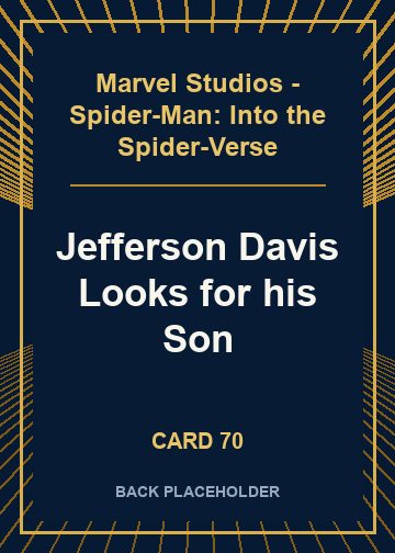 Jefferson Davis Looks for his Son back card image