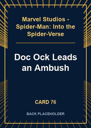 Doc Ock Leads an Ambush back card image