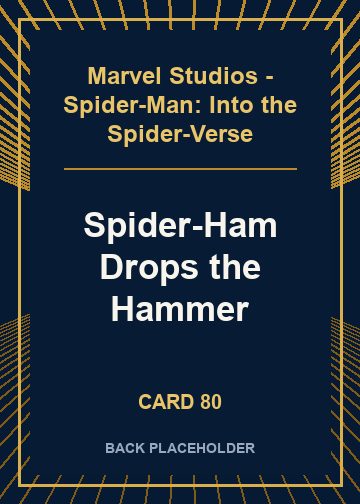 Spider-Ham Drops the Hammer back card image