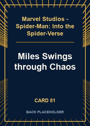 Miles Swings through Chaos back card image