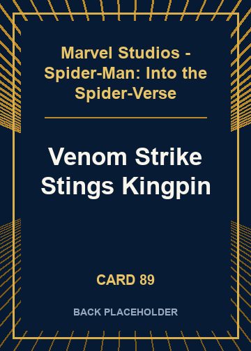 Venom Strike Stings Kingpin back card image