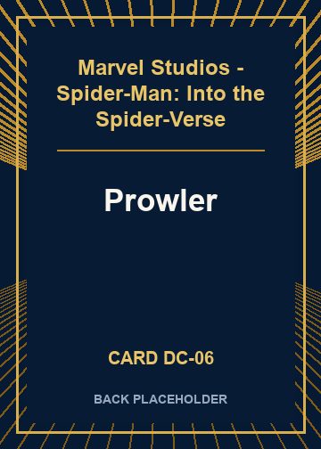 Prowler back card image