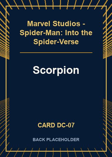 Scorpion back card image