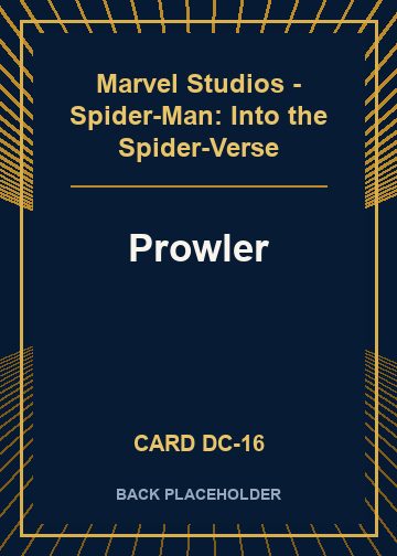 Prowler back card image