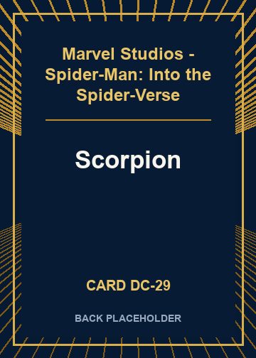 Scorpion back card image