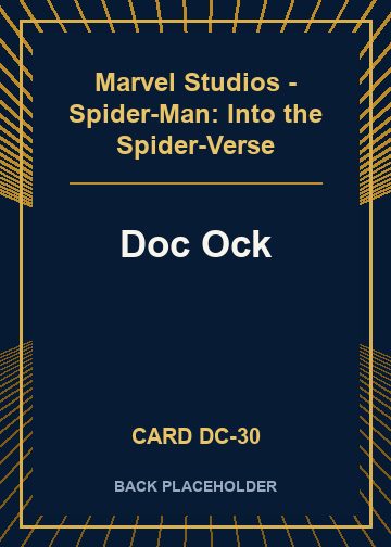 Doc Ock back card image