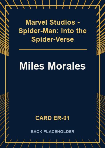 Miles Morales back card image