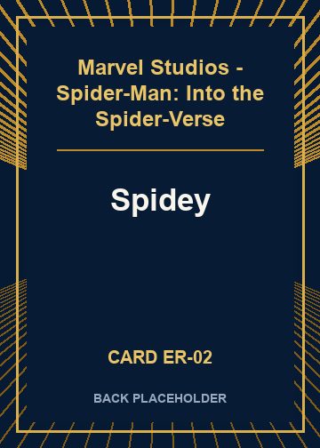 Spidey back card image