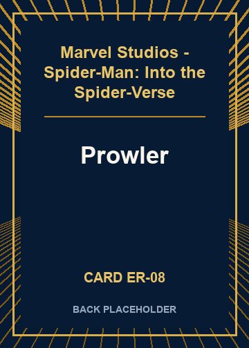 Prowler back card image