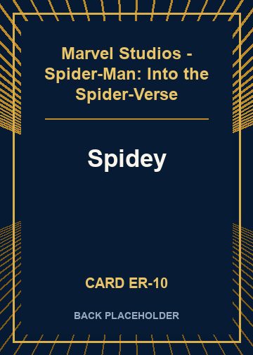 Spidey back card image