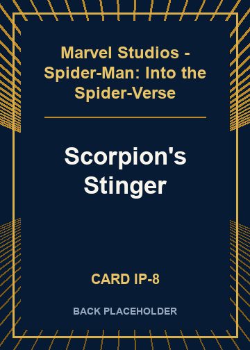 Scorpion's Stinger back card image