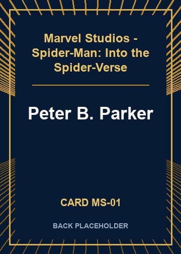 Peter B. Parker back card image