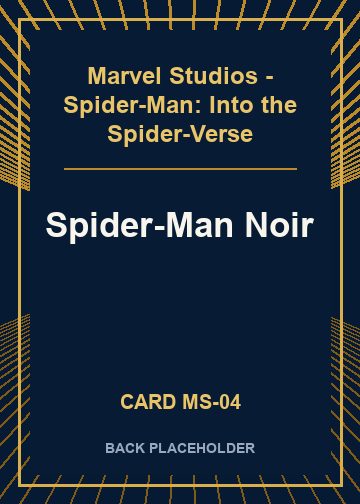 Spider-Man Noir back card image