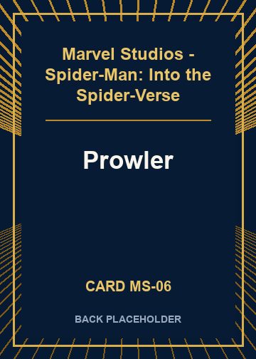 Prowler back card image