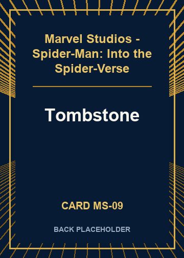 Tombstone back card image