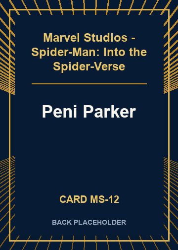 Peni Parker back card image