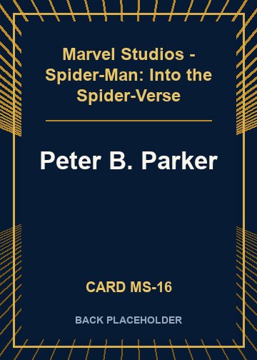 Peter B. Parker back card image