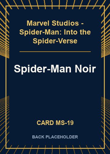 Spider-Man Noir back card image