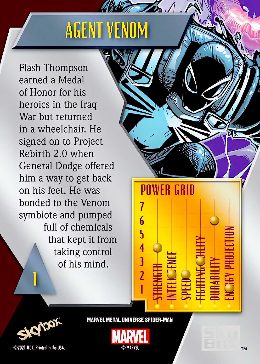 Agent Venom back artwork