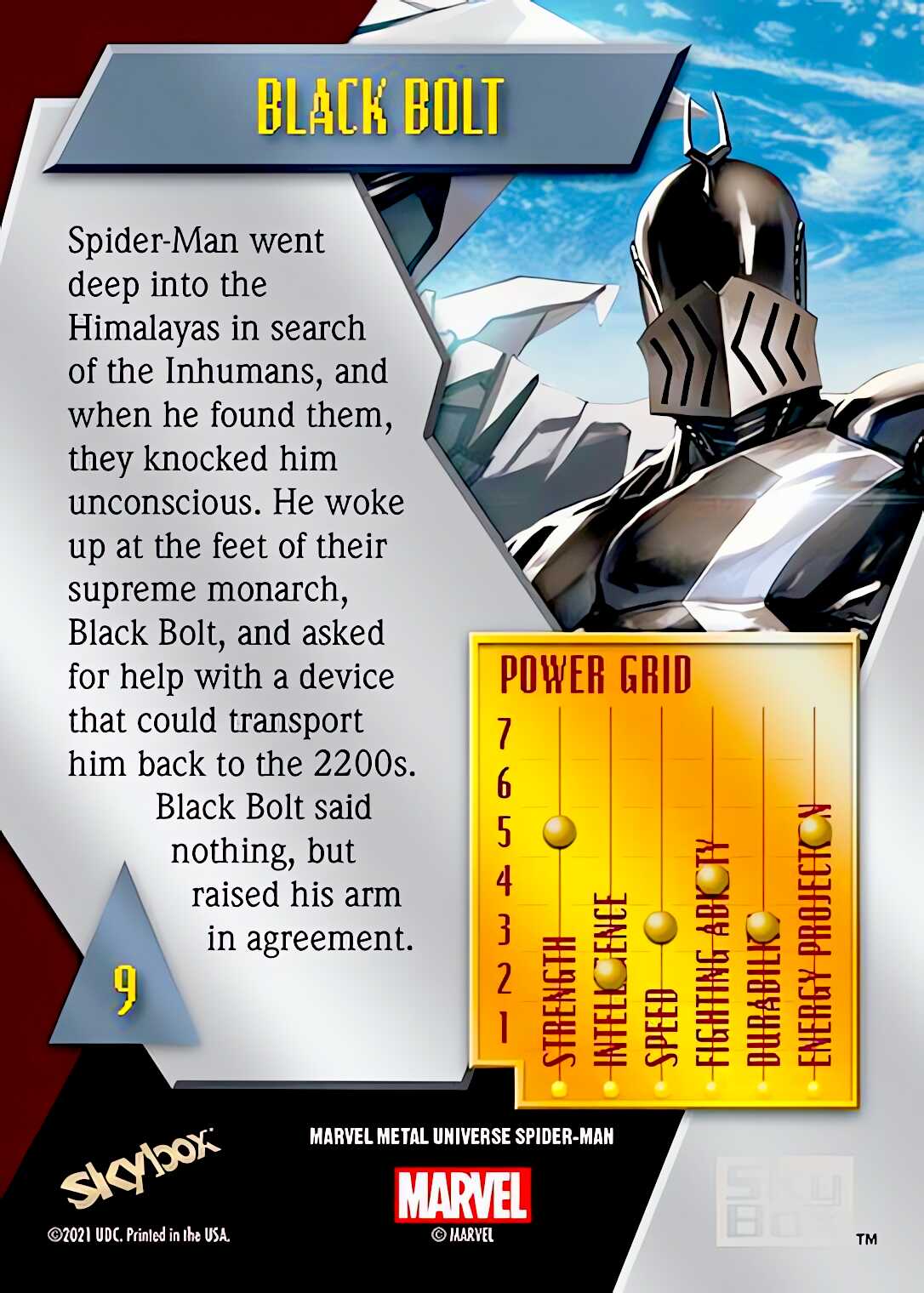 Black Bolt back artwork