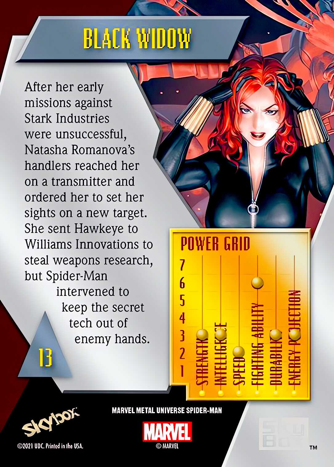 Black Widow back artwork