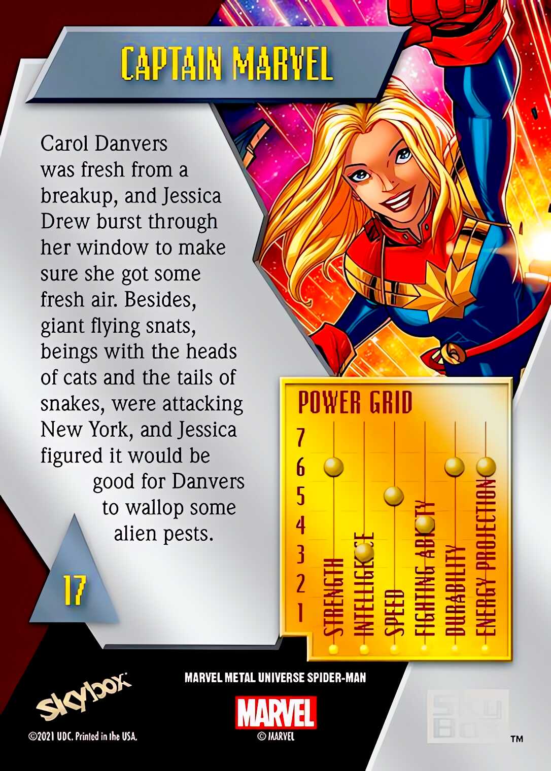 Captain Marvel back artwork