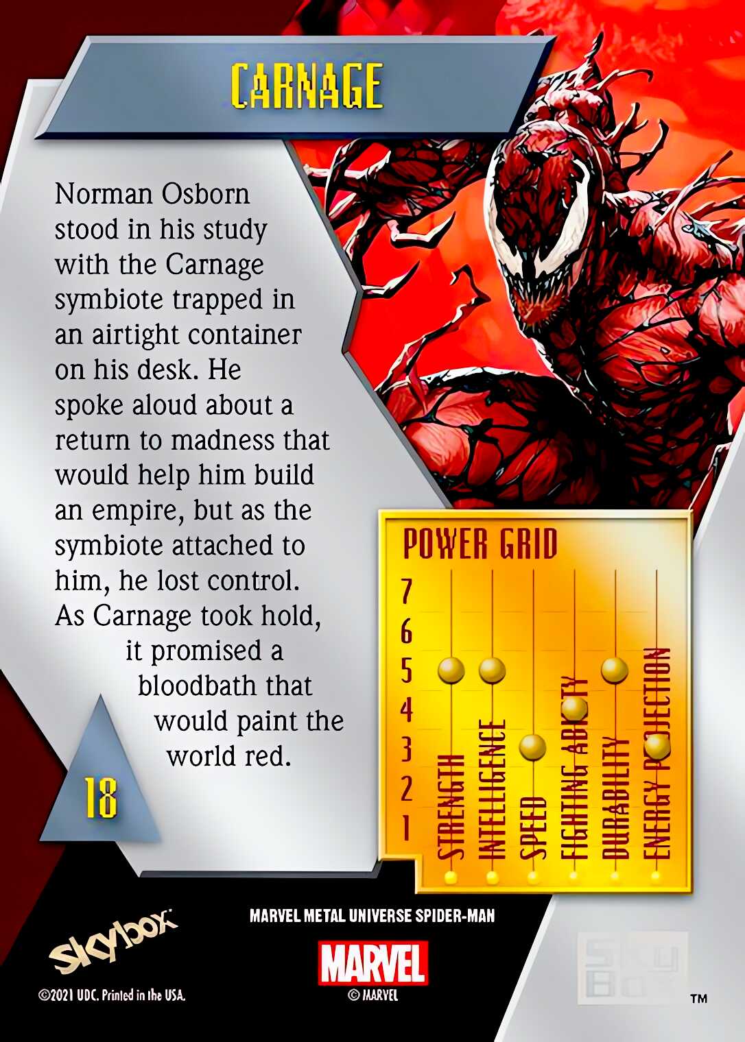 Carnage back artwork