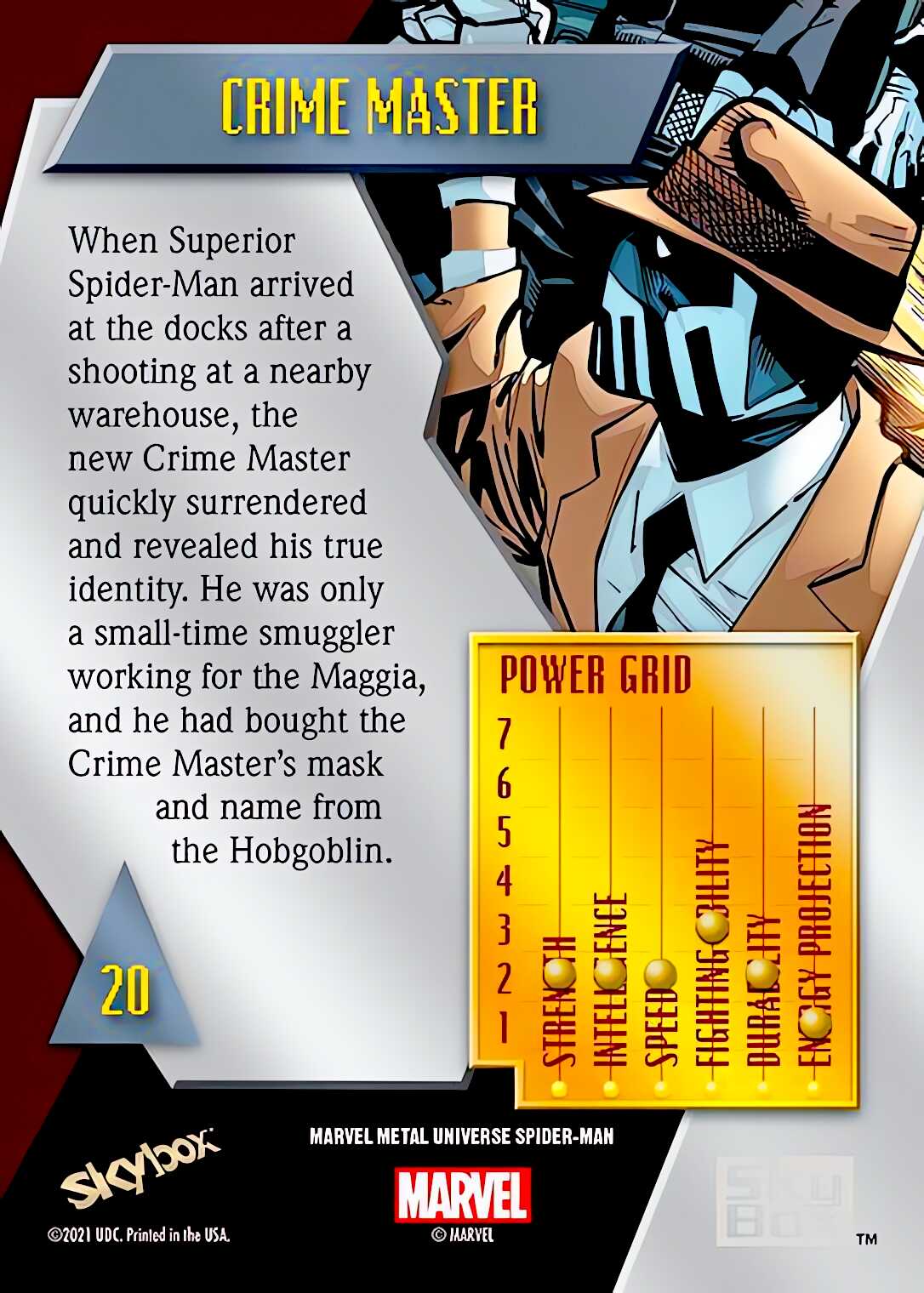 Crime Master back artwork