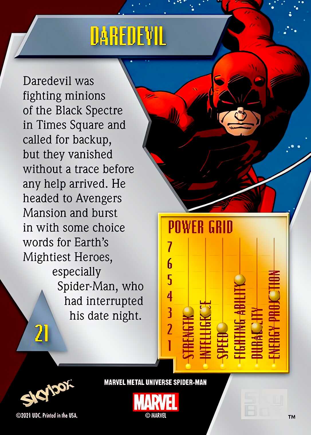 Daredevil back artwork