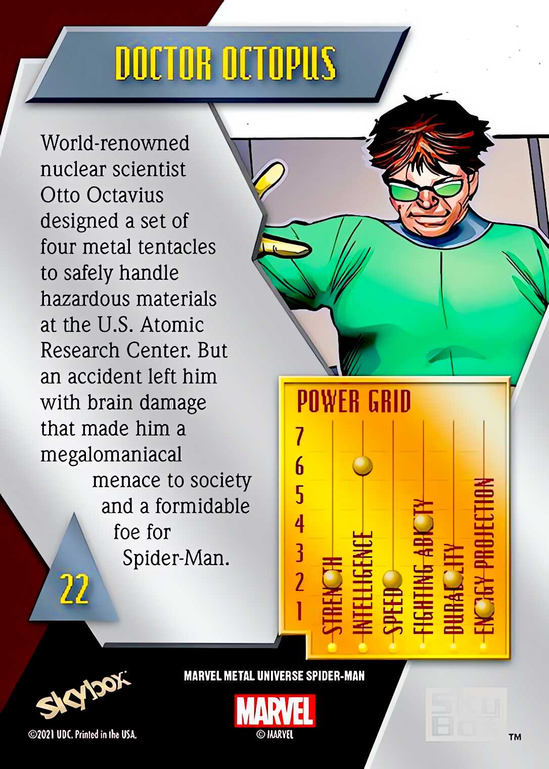 Doctor Octopus back artwork