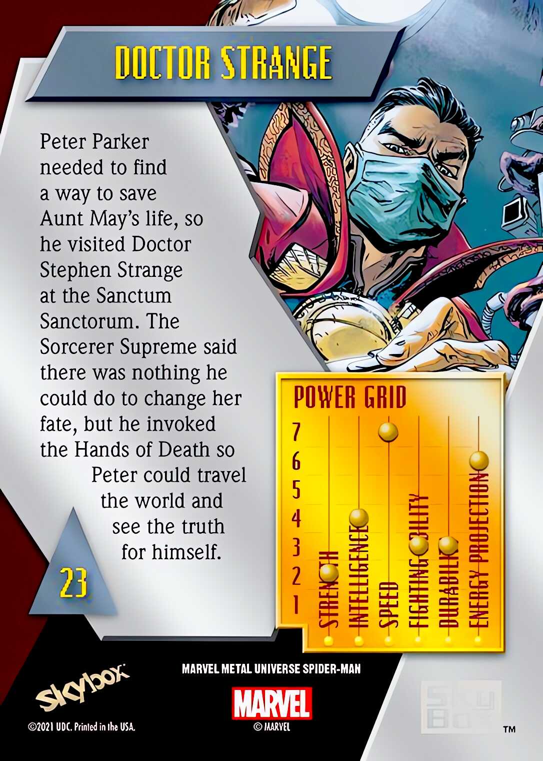 Doctor Strange back artwork