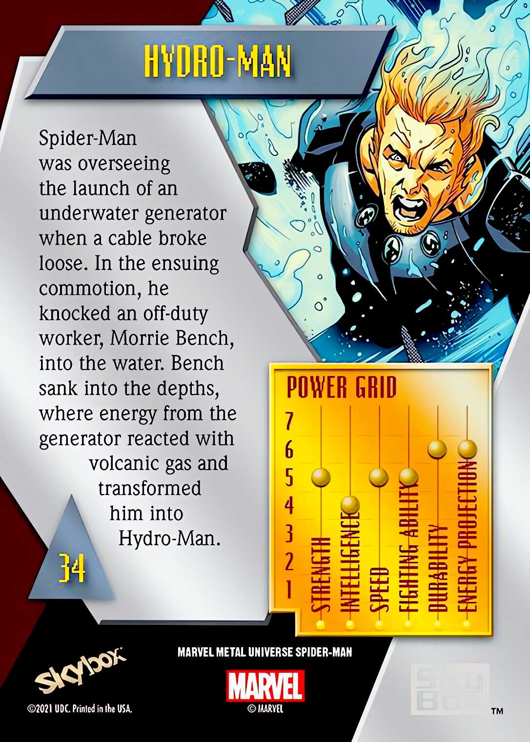 Hydro-Man back artwork