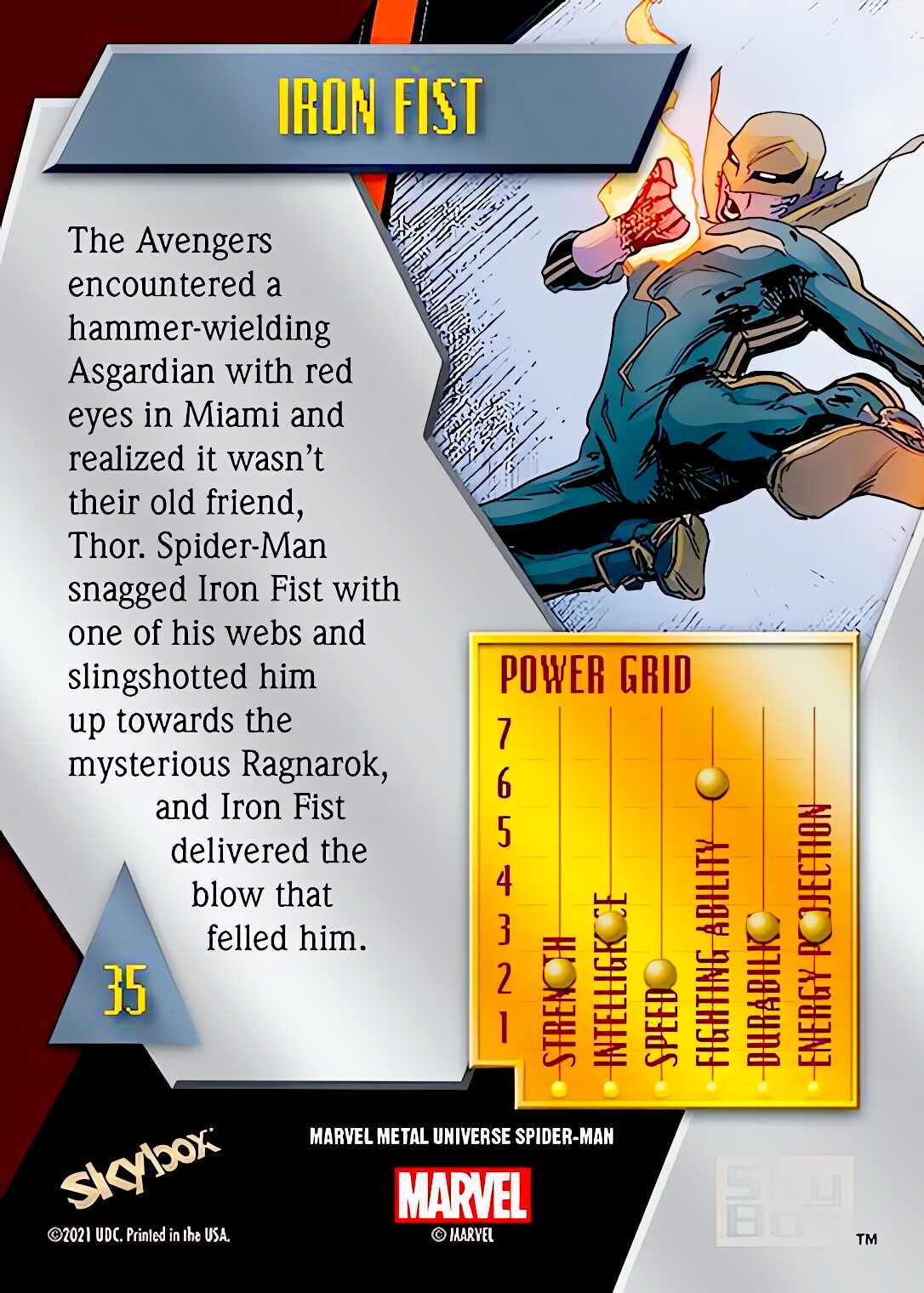 Iron Fist back artwork
